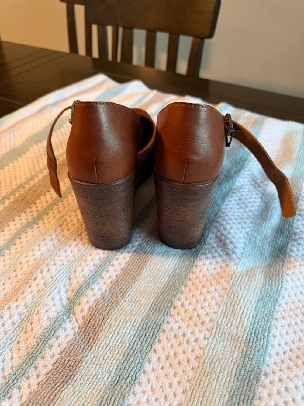 Women’s B.O.C BOC Brown 4” Wedge Shoes size 11 SNOKE FREE HOME - Picture 4 of 5